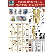 Hitchhikers-Erica and Kery,Truckers seri Kit No.1 - Master Box Ltd....