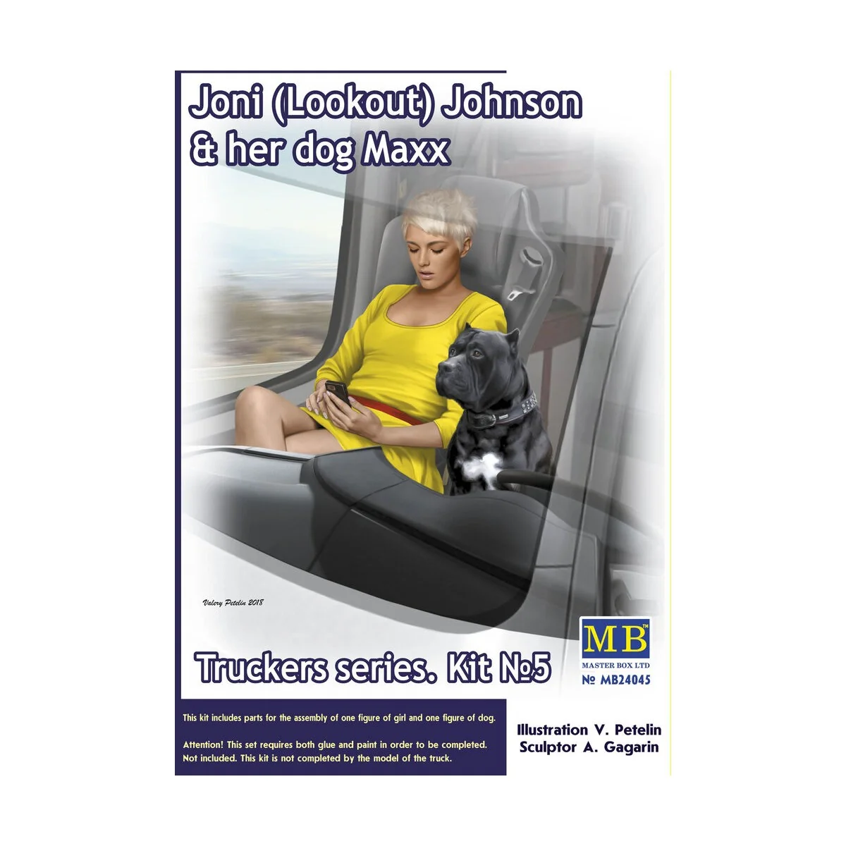 Truckers series.Joni(Lookout)Johnson&her dog Maxx, 1/24 - Master Bo...