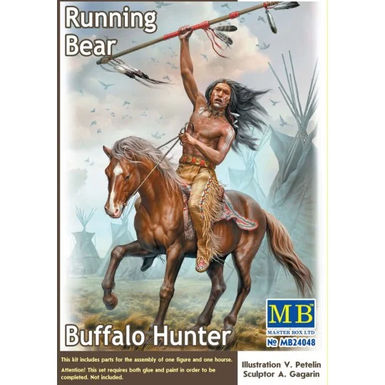 Buffalo Hunter. Running Bear, 1/24 - Master Box Ltd. 24048