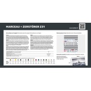 STARTER KIT Twin Set Marceau + Zerstörer Z31 - Heller 55009