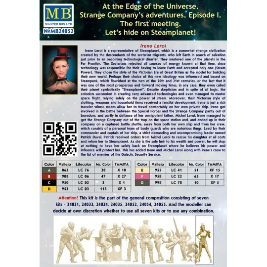 Irene Leroi, 1/24 - Master Box Ltd. 24052 Irene Leroi, 1/24 - Master Box Ltd. 24052