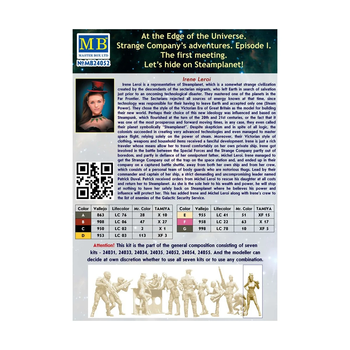 Irene Leroi, 1/24 - Master Box Ltd. 24052 Irene Leroi, 1/24 - Master Box Ltd. 24052