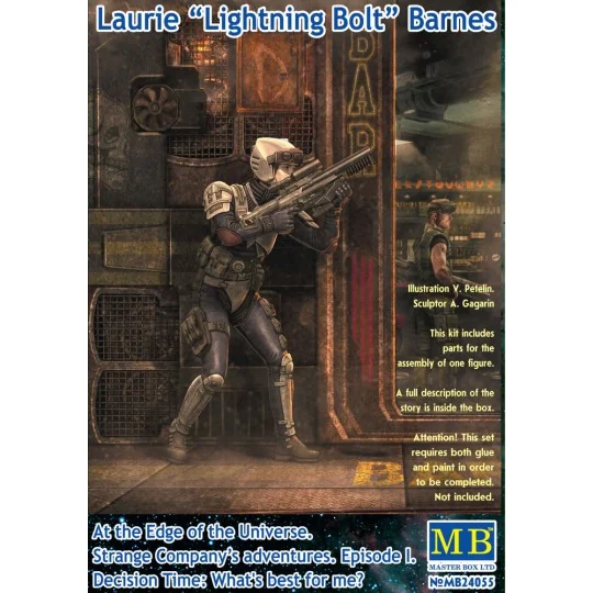 Laurie Lightning Bolt Barnes, 1/24 - Master Box Ltd. 24055 Laurie Lightning Bolt Barnes, 1/24 - Master Box Ltd. 24055