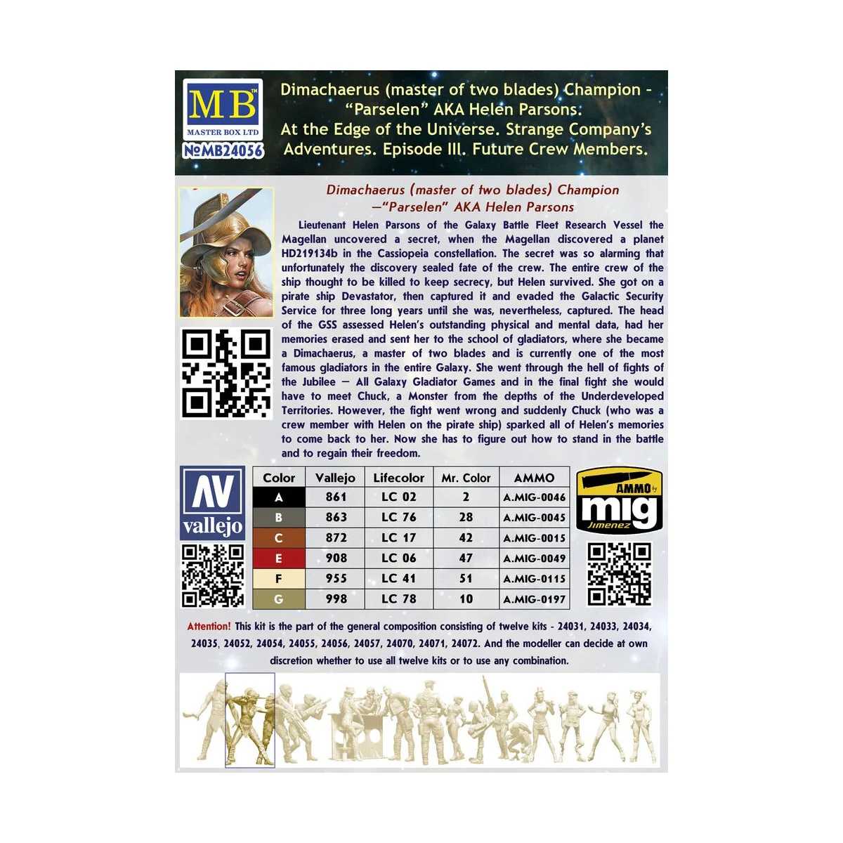 Parselen AKA Helen Parsons, 1/24 - Master Box Ltd. 24056