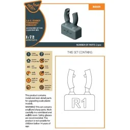 La-5 early version resin exhaust for CP kits CP72014/CP72015, 1/72 ...