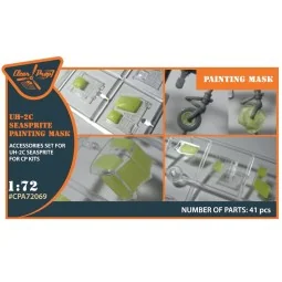 UH-2C SEASPRITE for CP kit painting mask, 1/72 - Clear Prop Accesso...