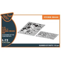 I-16 type 5 PE set for CP kits, 1/72 - Clear Prop Accessories CPA72084