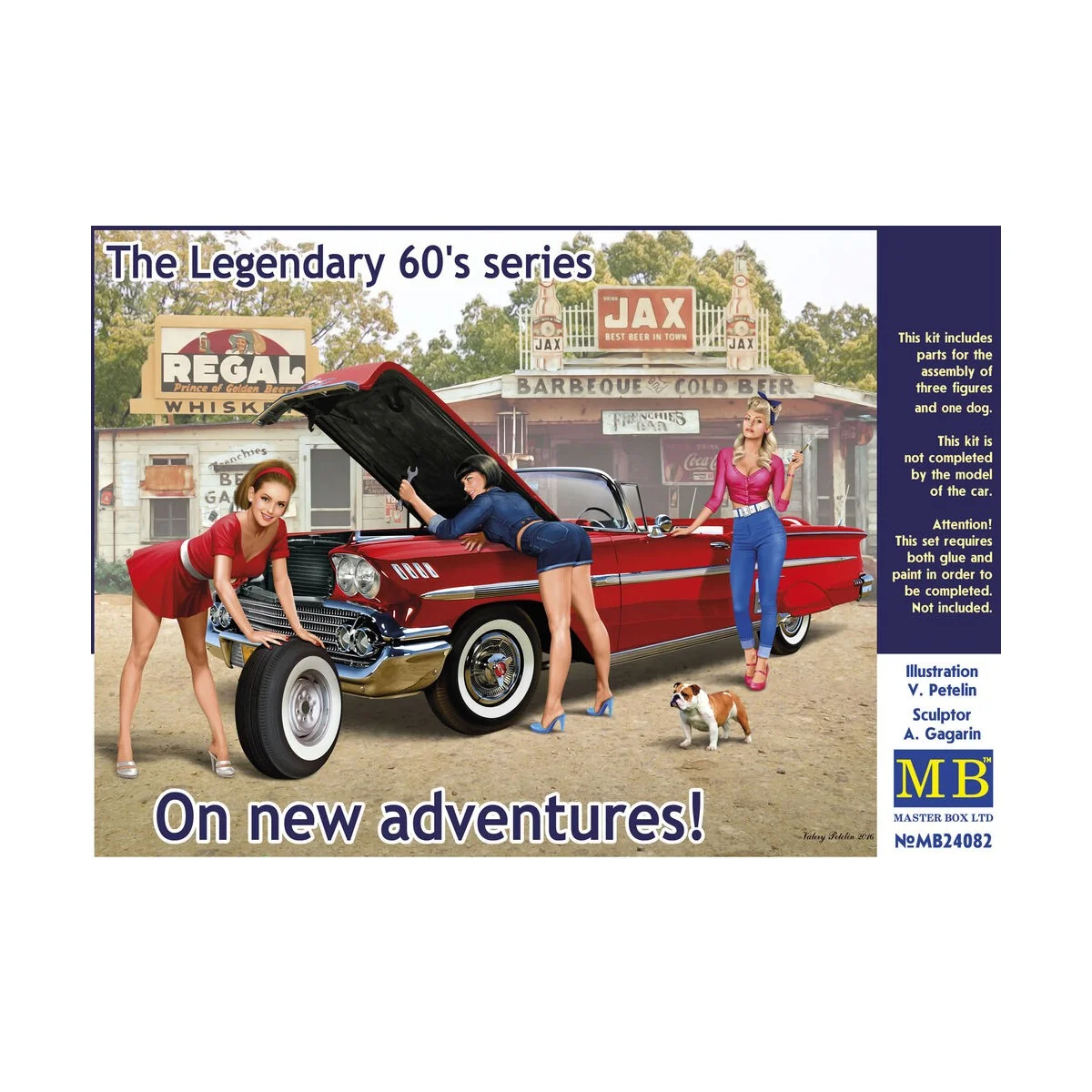 The Legendary 60's series. On new adventures!, 1/24 - Master Box Lt...