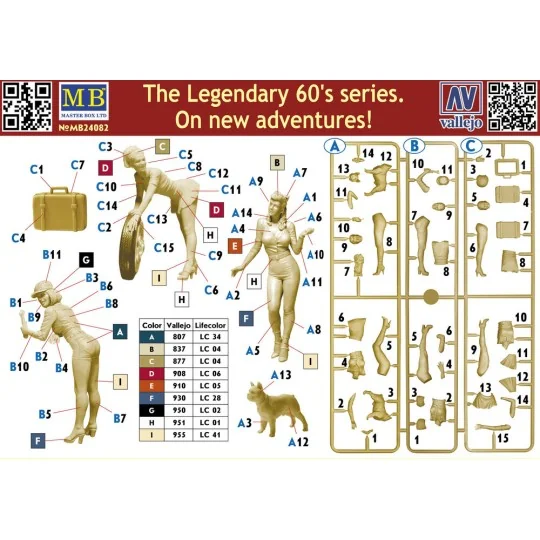 The Legendary 60's series. On new adventures! - Master Box Ltd. 24082