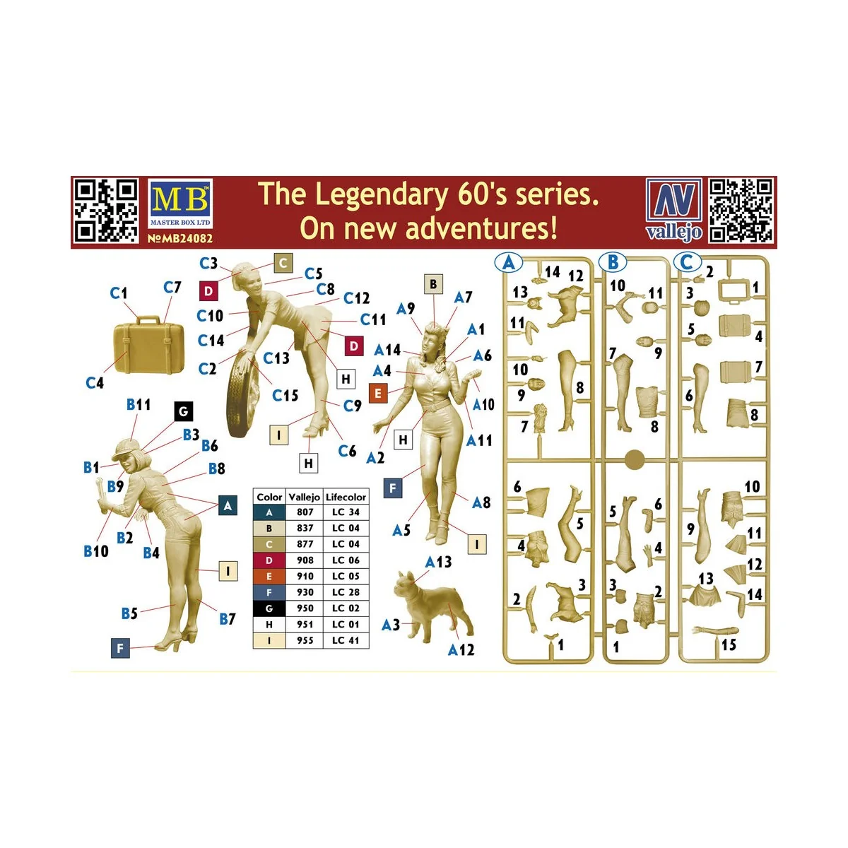The Legendary 60's series. On new adventures!, 1/24 - Master Box Lt...