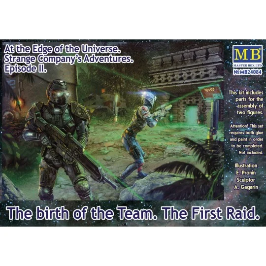 The birth of the Team. The First Raid, 1/24 - Master Box Ltd. 24084