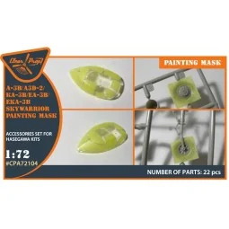 A-3B painting mask for Hasegawa kits, 1/72 - Clear Prop Accessories...