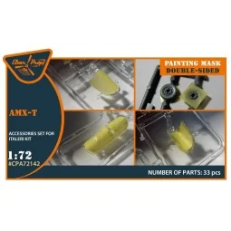 AMX-T double-sided painting mask for Italeri kits, 1/72 - Clear Pro...