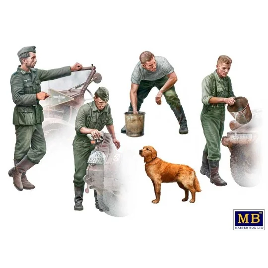 Schnelle Truppen. German Drivers, WW II Era, 1/35 - Master Box Ltd....