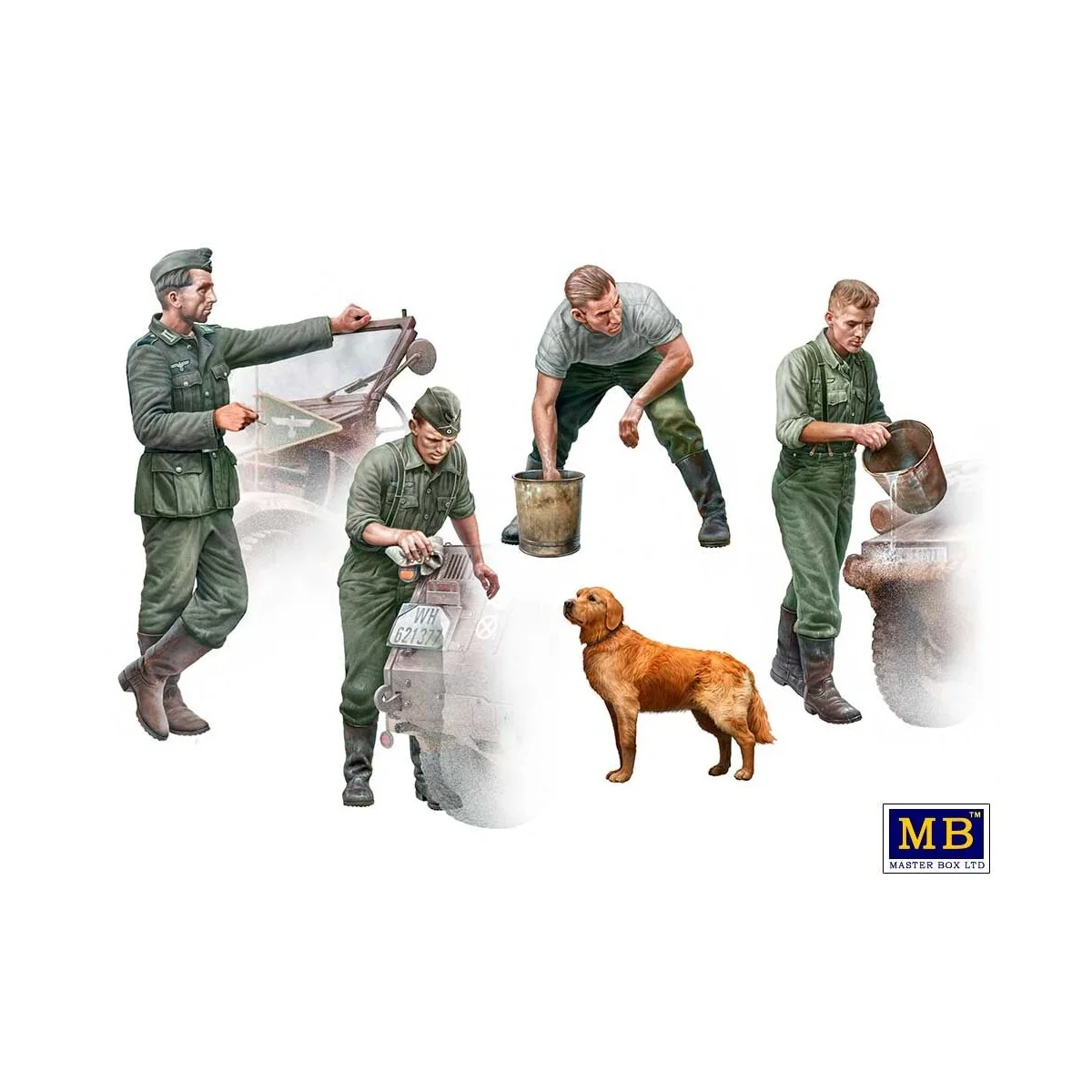 Schnelle Truppen. German Drivers, WW II Era, 1/35 - Master Box Ltd....