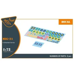 MiG-21 in Ukrainian Service, 1/72 - Clear Prop Accessories CPD72012