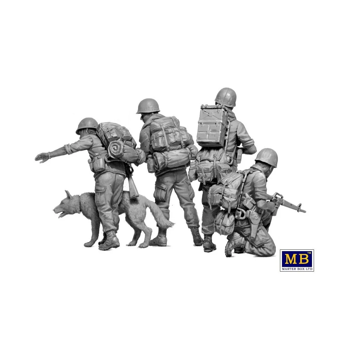 Dog Patrol. Vietnam War series, 1/35 - Master Box Ltd. 35238