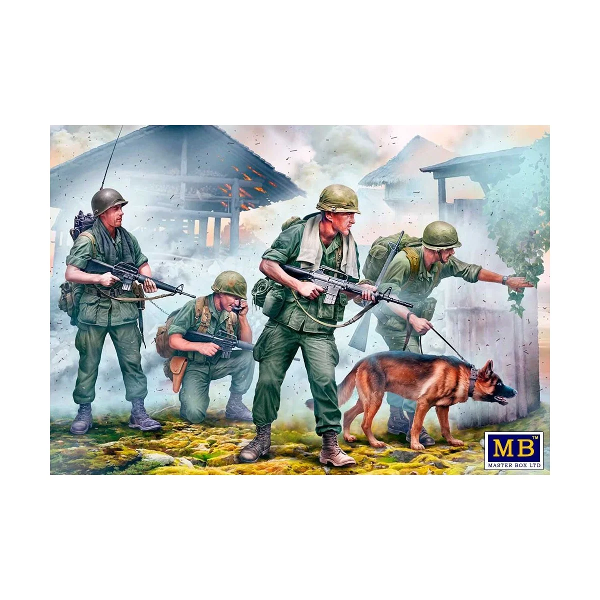 Dog Patrol. Vietnam War series, 1/35 - Master Box Ltd. 35238