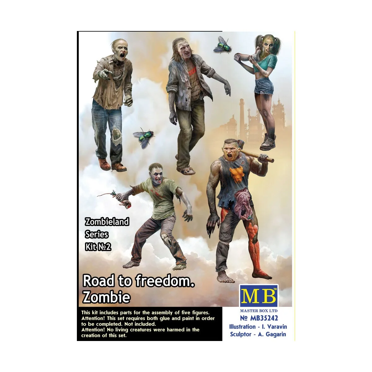 Zombieland Series, Kit No. 2. Road to freedom. Zombie, 1/35 - Maste...