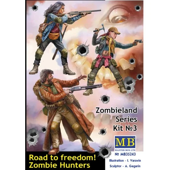 Road to freedom. Zombie Hunters. Zombieland series, Kit No. 3, 1/35...