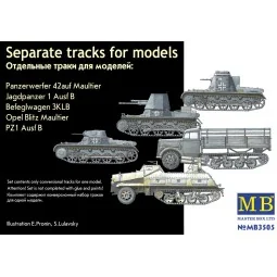 Pz. I Einzelgliederketten aus Plastik, 1/35 - Master Box Ltd. 3505