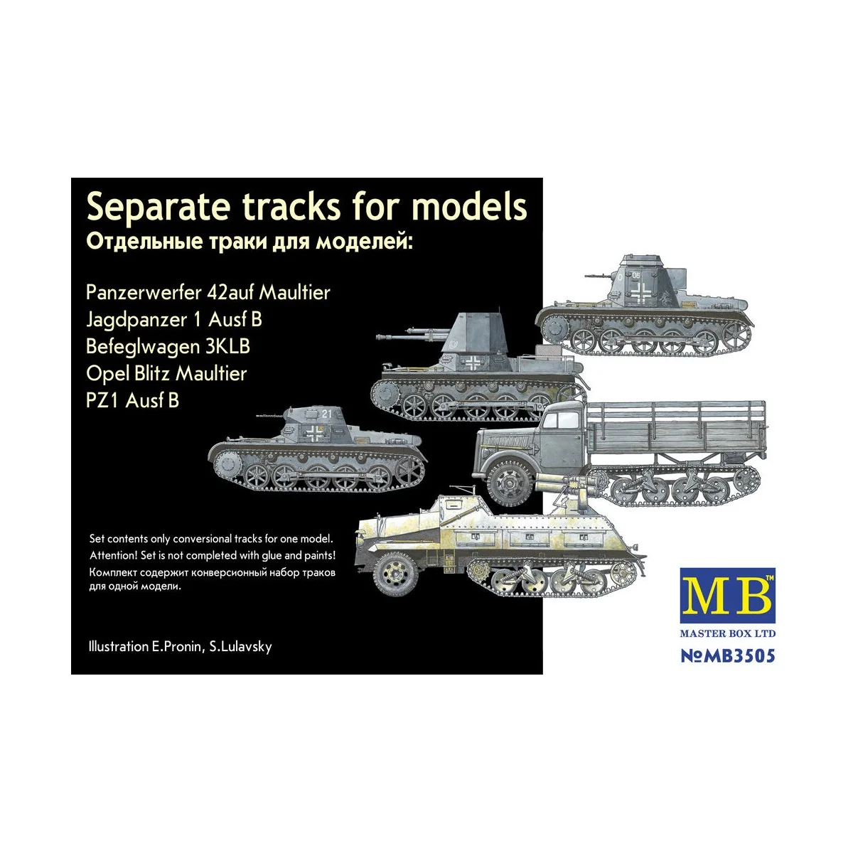 Pz. I Einzelgliederketten aus Plastik - Master Box Ltd. 3505