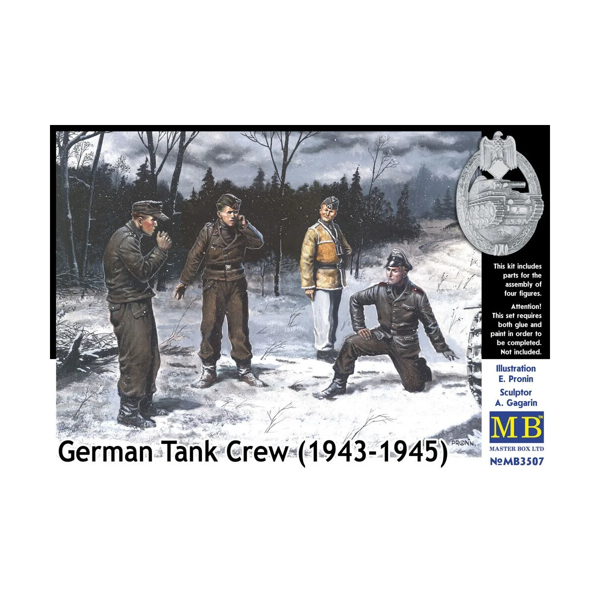 Deutsche Panzerbesatzung Set I, 1/35 - Master Box Ltd. 3507 Deutsche Panzerbesatzung Set I, 1/35 - Master Box Ltd. 3507