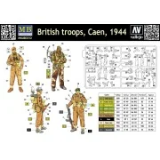 Britische Truppen Caen 1944 - Master Box Ltd. 3512