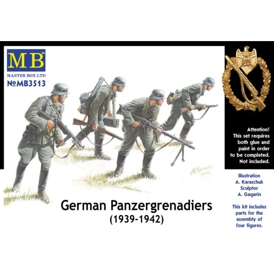 Deutsche Panzergrenadiere 1939-42, 1/35 - Master Box Ltd. 3513 Deutsche Panzergrenadiere 1939-42, 1/35 - Master Box Ltd. 3513