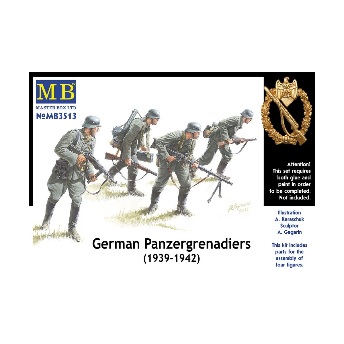 Deutsche Panzergrenadiere 1939-42 - Master Box Ltd. 3513