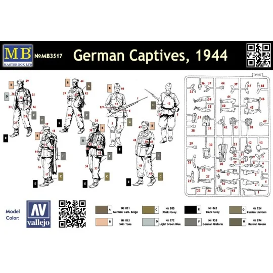 German Captives, 1/35 - Master Box Ltd. 3517