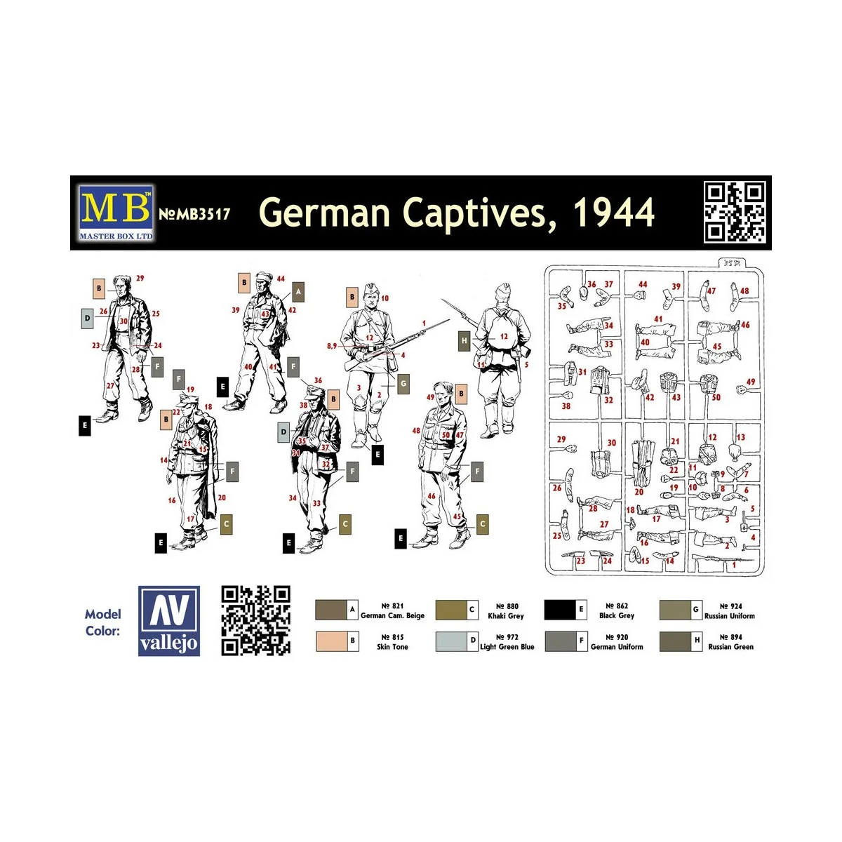 German Captives, 1/35 - Master Box Ltd. 3517
