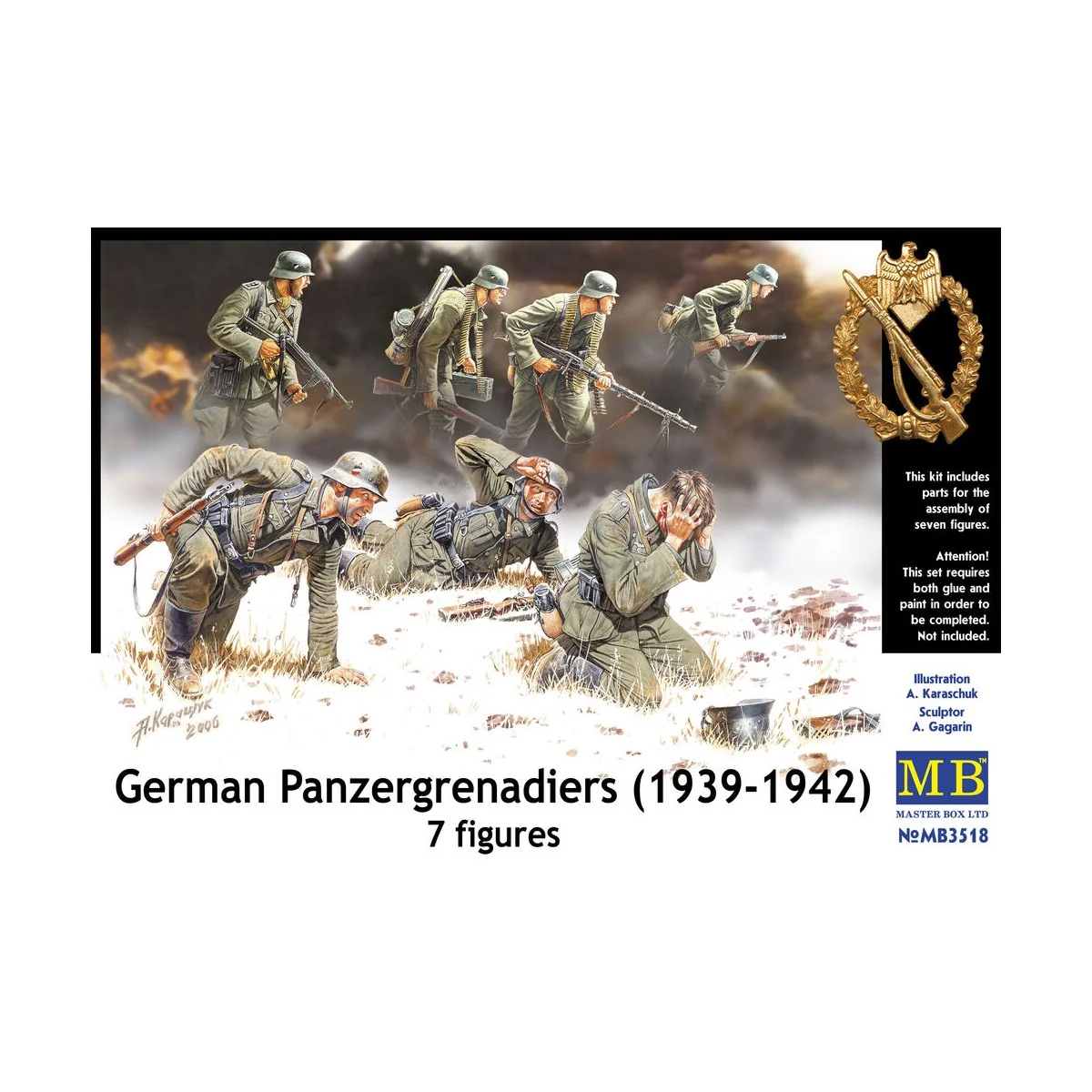 Deutsche Panzergrenadiere 1939-1942, 1/35 - Master Box Ltd. 3518
