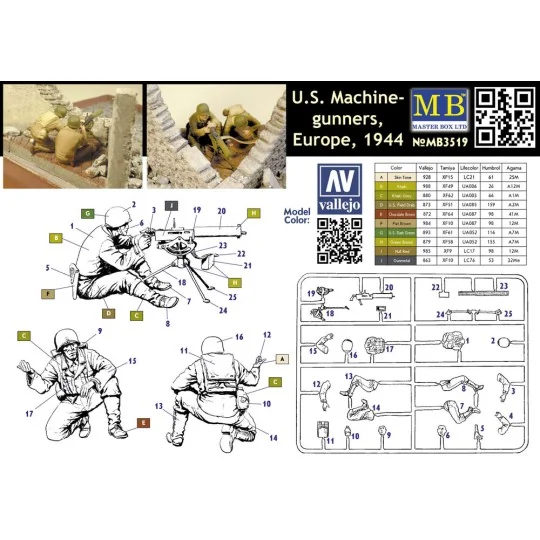 U.S. Machine-Gunners Europe 1944 - Master Box Ltd. 3519
