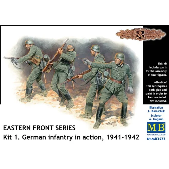 German Infantry in action 1941-1942 Eastern Front Series Kit No. 1,...