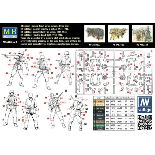 German Infantry in action 1941-1942 Eastern Front Series Kit No. 1 ...