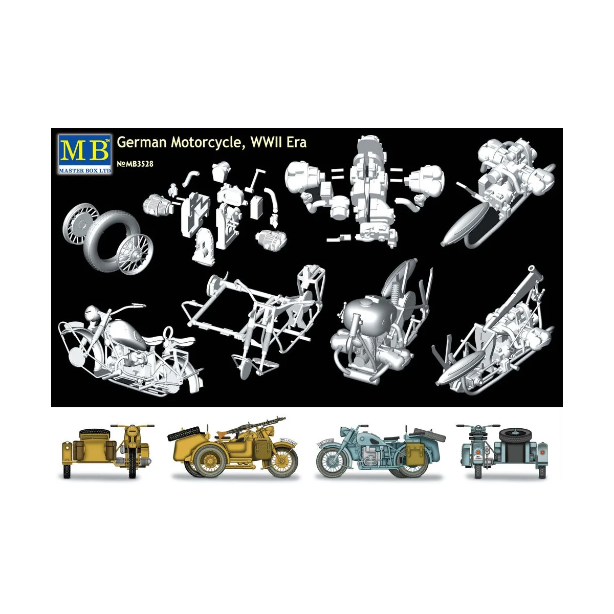 BMW R75 Sidecar, 1/35 - Master Box Ltd. 3528