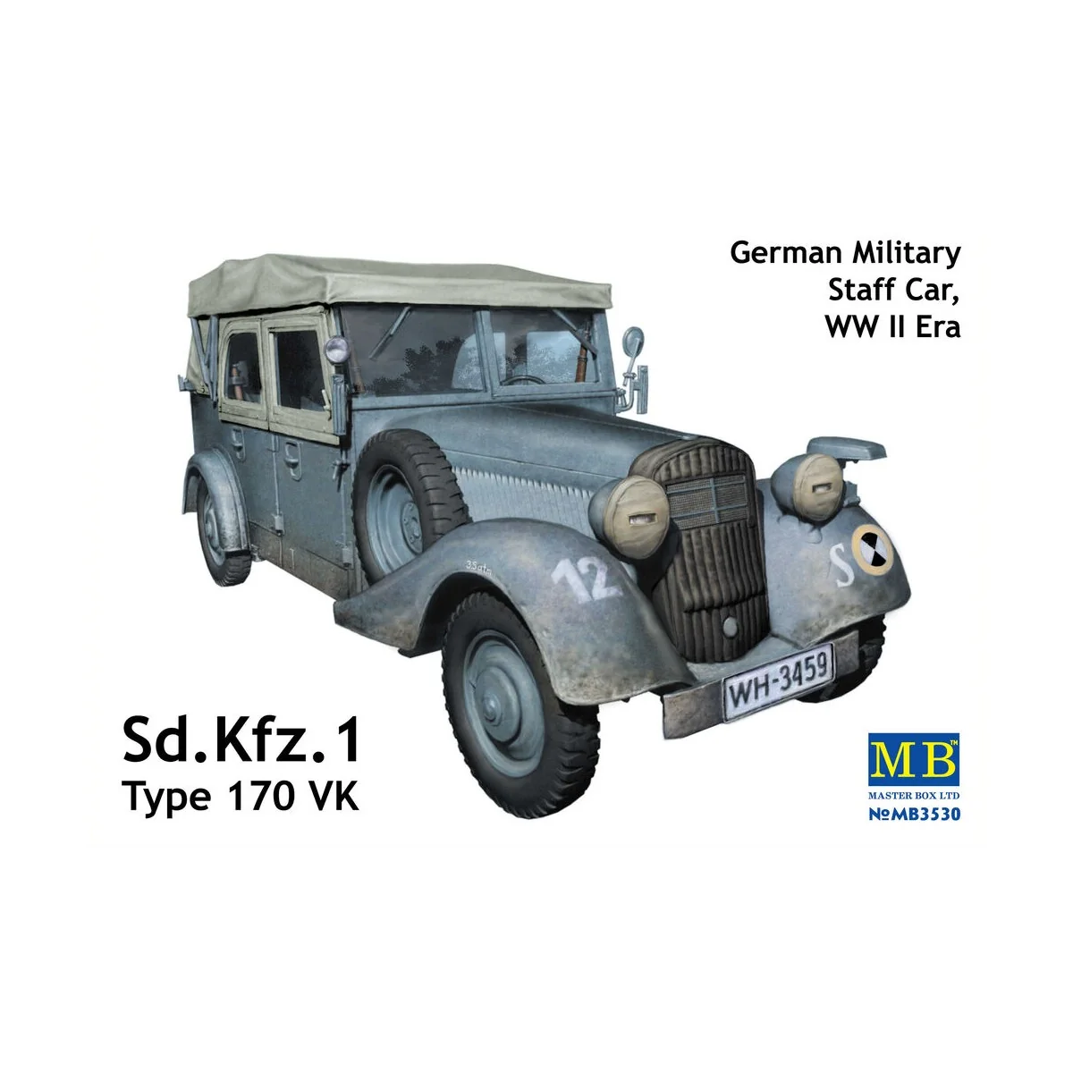 Sd.Kfz.1 Type 170 VK, German staff car - Master Box Ltd. 3530