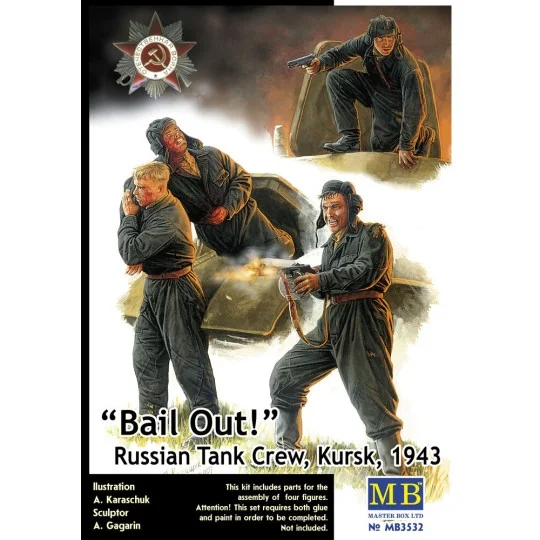 Bail Out! Russian Tank Crew Kursk 1943, 1/35 - Master Box Ltd. 3532