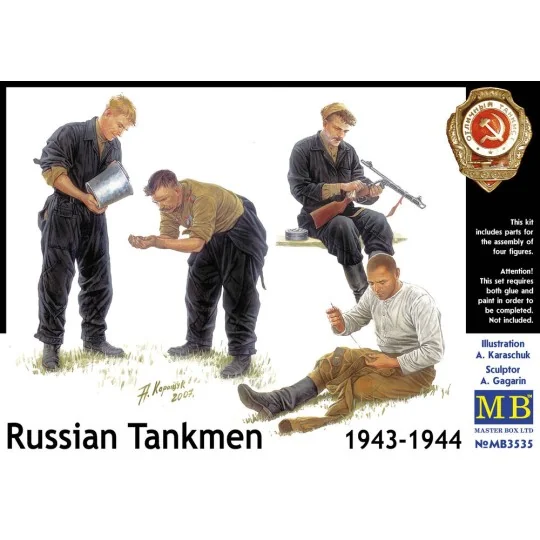 Russian Tankmen 1943-1944, 1/35 - Master Box Ltd. 3535 Russian Tankmen 1943-1944, 1/35 - Master Box Ltd. 3535