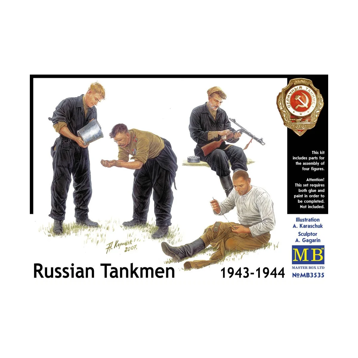 Russian Tankmen 1943-1944, 1/35 - Master Box Ltd. 3535 Russian Tankmen 1943-1944, 1/35 - Master Box Ltd. 3535
