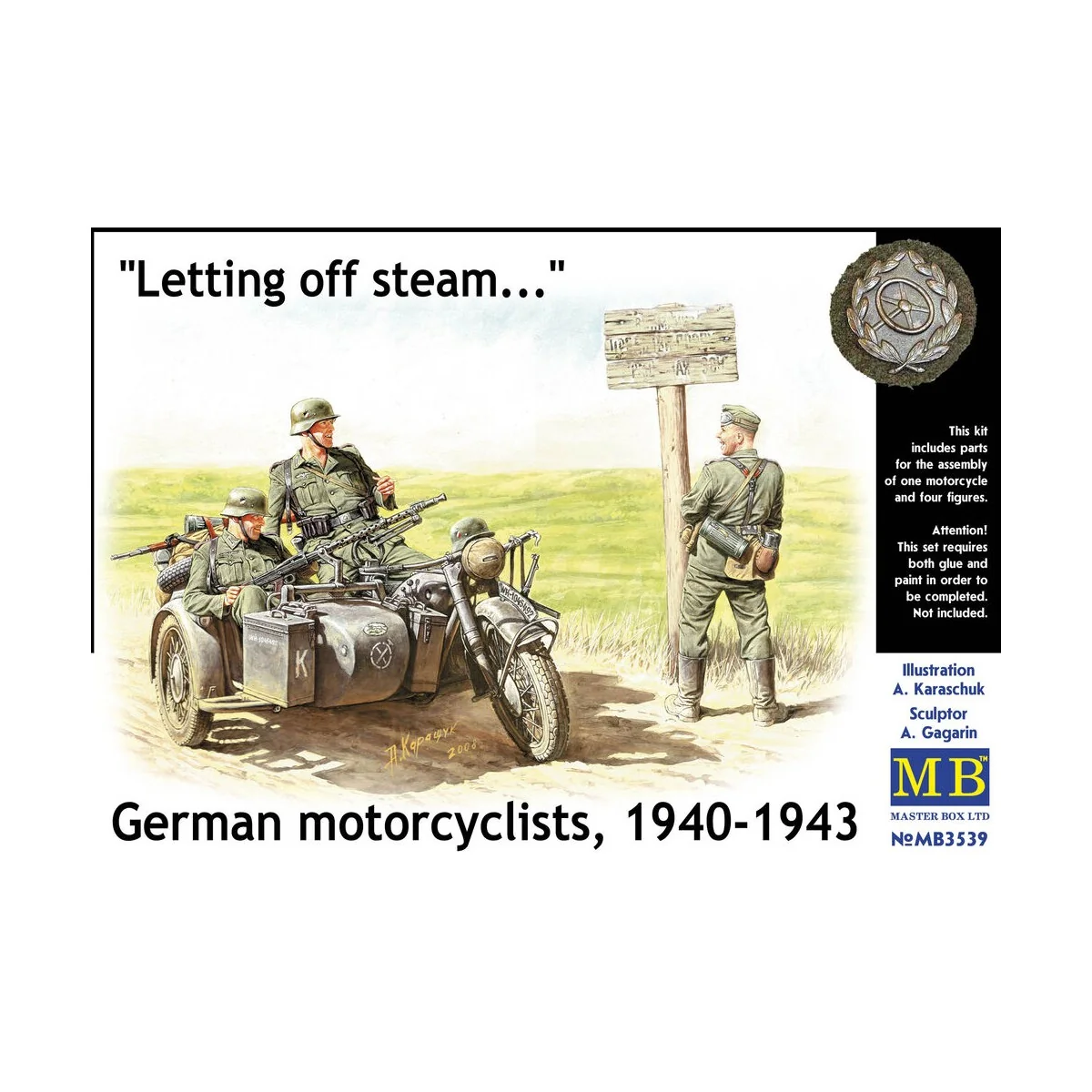 German Motorcyclists 1940-42, 1/35 - Master Box Ltd. 3539