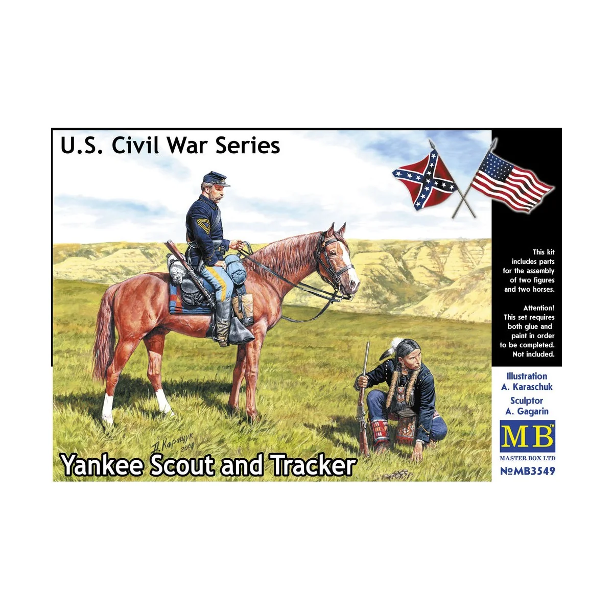 Yankee Scout and Tracker, U.S. Civil War, 1/35 - Master Box Ltd. 3549