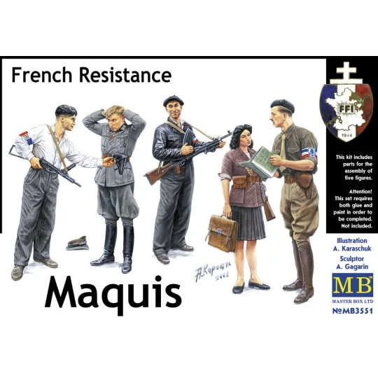 Maquis, French Resistance, 1/35 - Master Box Ltd. 3551