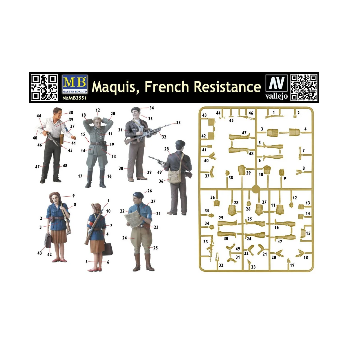 Maquis, French Resistance, 1/35 - Master Box Ltd. 3551
