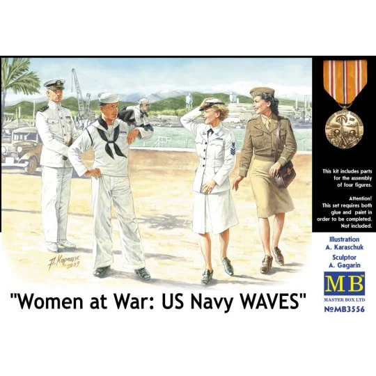 Woman at war: US Navy WAVES, 1/35 - Master Box Ltd. 3556 Woman at war: US Navy WAVES, 1/35 - Master Box Ltd. 3556