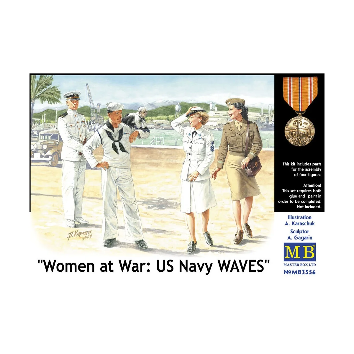 Woman at war: US Navy WAVES, 1/35 - Master Box Ltd. 3556 Woman at war: US Navy WAVES, 1/35 - Master Box Ltd. 3556