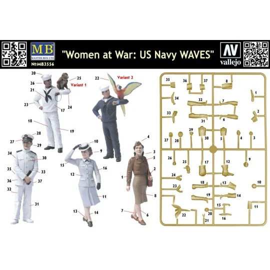 Woman at war: US Navy WAVES, 1/35 - Master Box Ltd. 3556 Woman at war: US Navy WAVES, 1/35 - Master Box Ltd. 3556