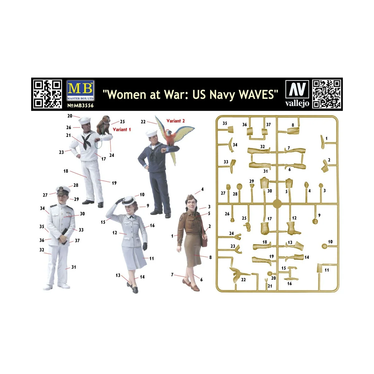 Woman at war: US Navy WAVES, 1/35 - Master Box Ltd. 3556 Woman at war: US Navy WAVES, 1/35 - Master Box Ltd. 3556