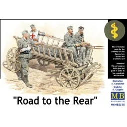 Road to the rear 5 figs + cart - Master Box Ltd. 3558